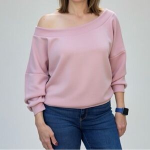 Women's Off-Shoulder Pink Top ARIELLA